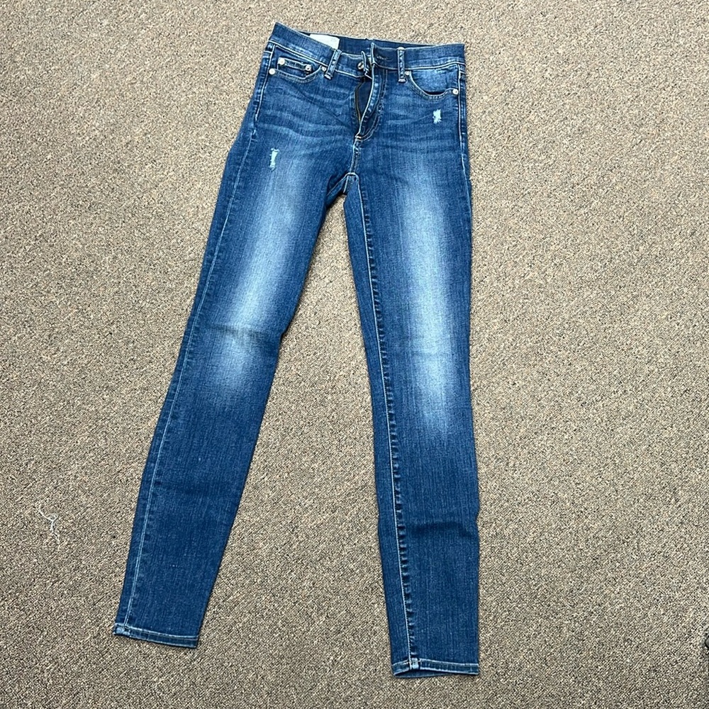 Gap blue true skinny high rise jeans